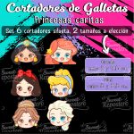 Cortadores De Galleta Princesas Caritas