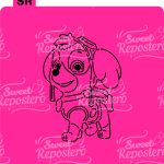 Stencil PYO Paw Patrol - Skye