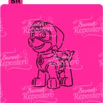 Stencil PYO Paw Patrol - Zuma