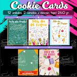 Set 12 und Cookie Cards Dia Del Profesor y Alumno