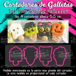 Cortadores De Galleta Mini Helados Halloween