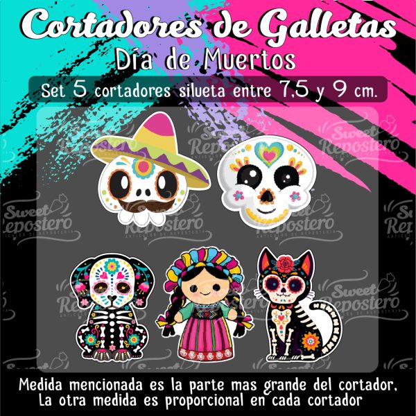 Cortadores De Galleta Dia De Muertos