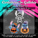 Cortadores De Galleta Stitch Halloween