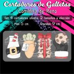Cortadores De Galleta Comidita De Reno