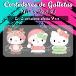 Cortadores De Galleta Kitty´s Navidad
