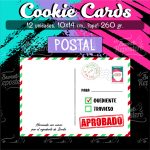 Set 12 und Cookie Cards Navidad Postal
