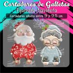 Cortadores De Galleta Pijamada Navideña