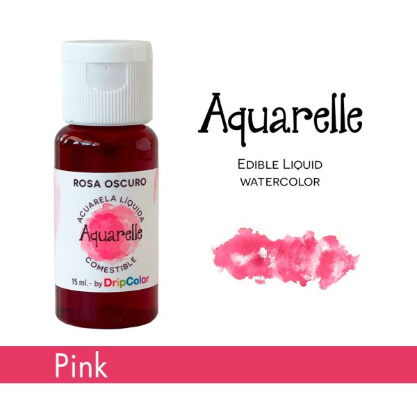 Acuarela liquida Comestible Rosa Drip Color