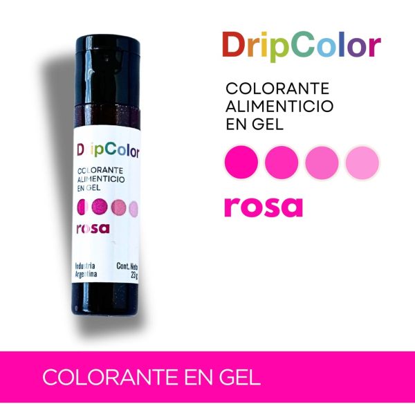 Colorante En Gel Rosado Drip Color