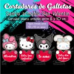 Cortadores de Galleta Sanrio Armable San Valentin