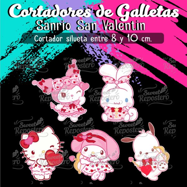 Cortadores de Galleta Sanrio San Valentin