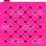 Stencil Puntos y Lazos San Valentin