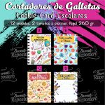 Set 12 und Cookie Cards Escolares