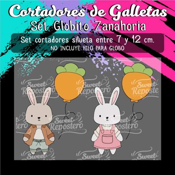 Cortador de Galleta Globito Zanahoria
