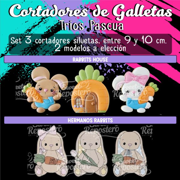 Cortador de Galleta Trios Pascua