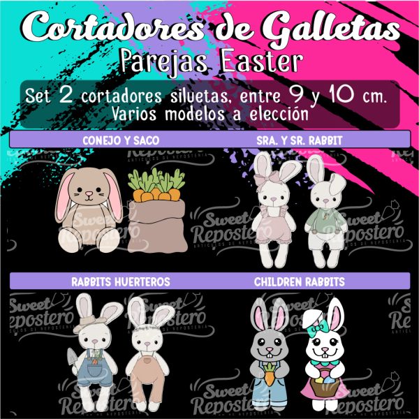 Cortador de Galleta Parejas Easter