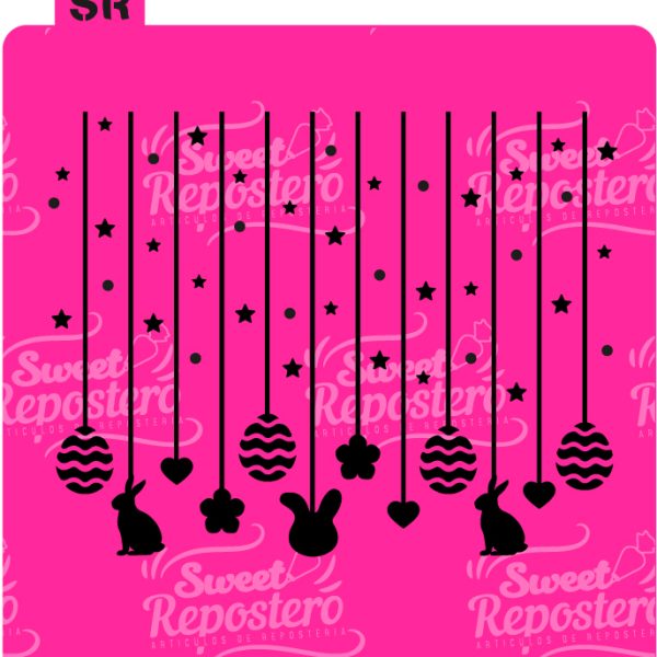 Stencil Lineas Pascua