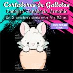 Cortador de Galleta Conejito Zanahoria Armable