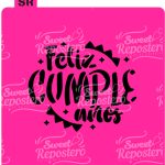 Stencil Feliz Cumpleaños 1