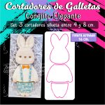 Cortador de Galleta Conejito Elegante