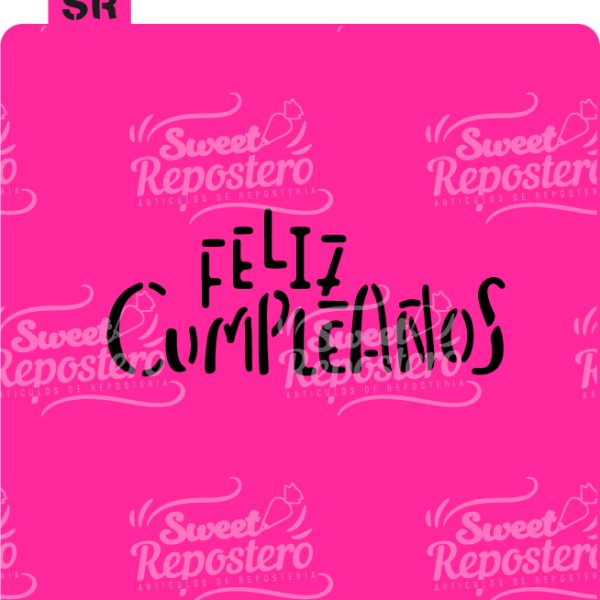 Stencil Feliz Cumpleaños 2