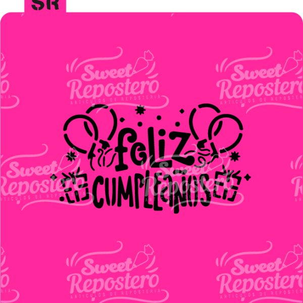 Stencil Feliz Cumpleaños 3
