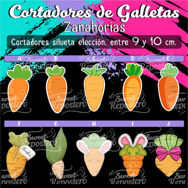 Cortador de Galleta Zanahorias