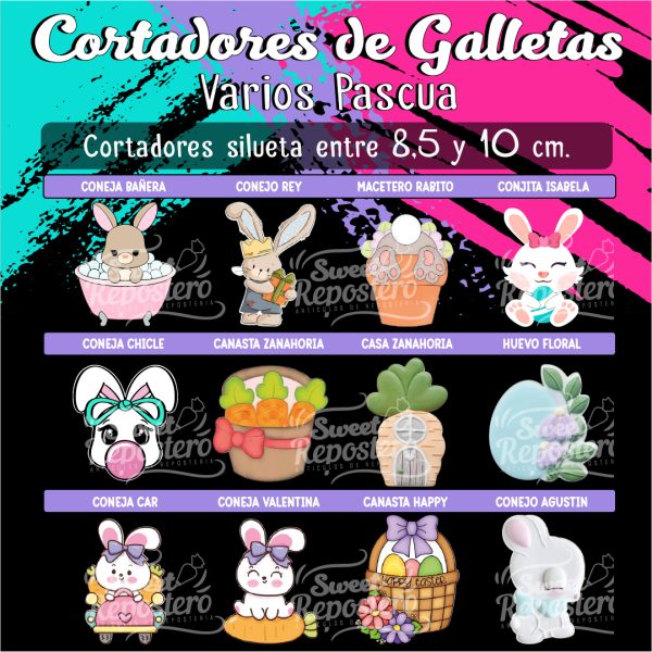 Cortador de Galleta Varios Pascua 4