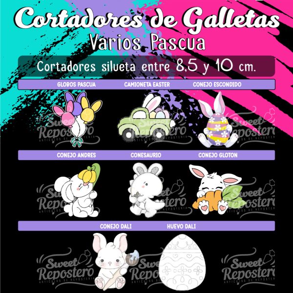 Cortador de Galleta Varios Pascua 5