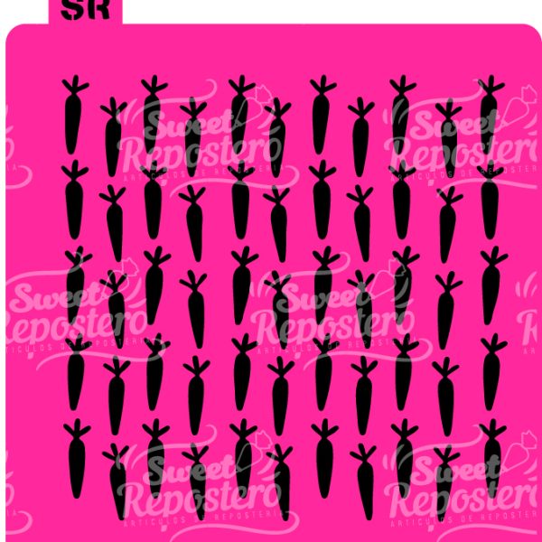Stencil Zanahorias Delgadas