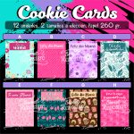 Set 12 und Cookie Cards Día De La Madre