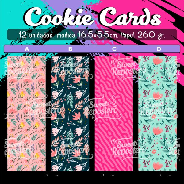 Set 12 und Cookie Cards Largas Día De La Madre