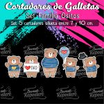 Cortador de Galletas Familia Ositos