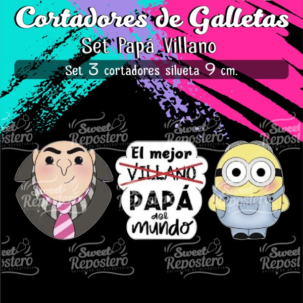 Cortador de Galletas Papá Villano