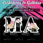 Cortador de Galletas Letras Mamá Flores
