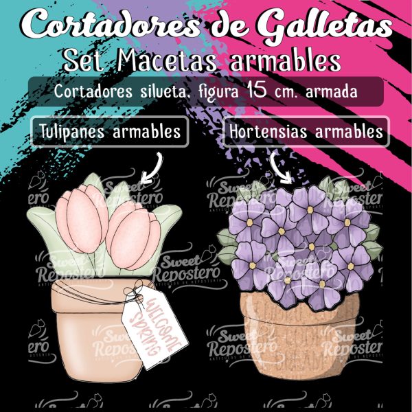 Cortador de Galletas Macetas Armables