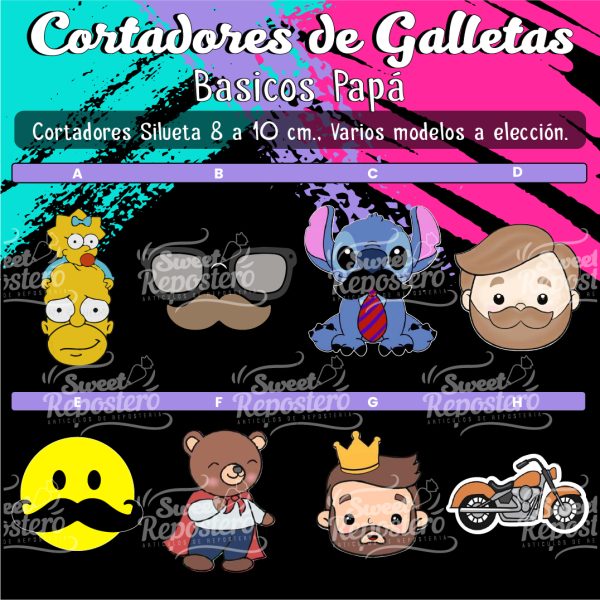 Cortador de Galletas Básicos Papá