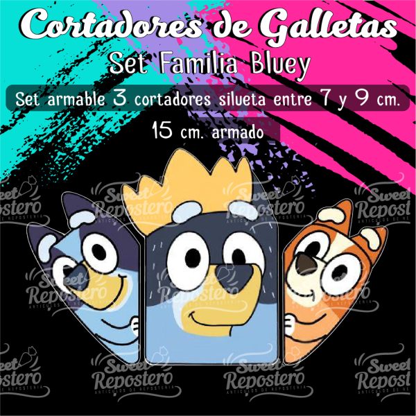Cortador de Galletas Familia Bluey