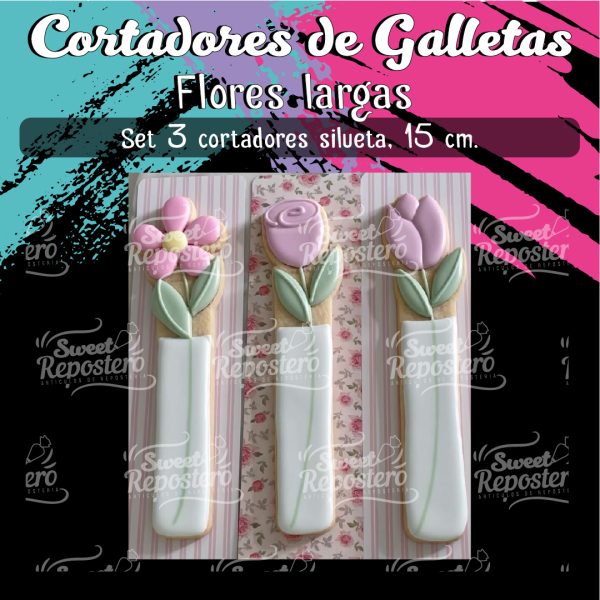 Cortador de Galletas Flores Largas