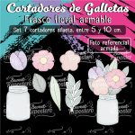 Cortador de Galletas Frasco Floral Armable