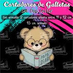 Cortador de Galletas Oso Lector