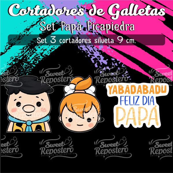 Cortador de Galletas Papá Picapiedra
