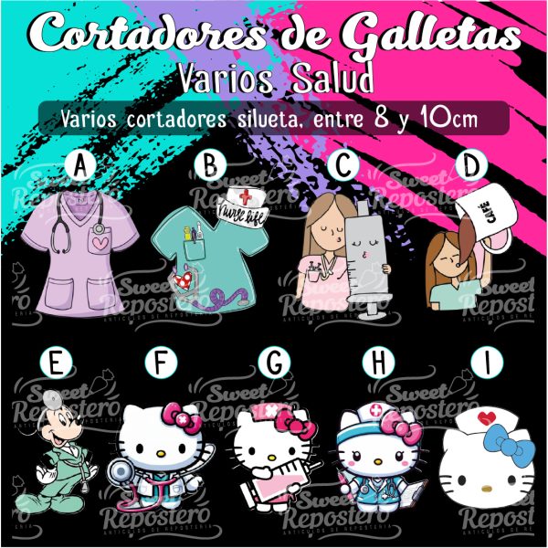 Cortadores De Galleta Varios Salud