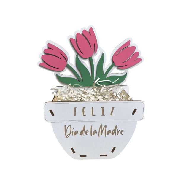 Caja Tulipanes - Día De La Mamá