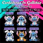 Cortadores De Galleta Stitch Animales