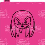 Stencil PYO Sonic - Knuckles Carita