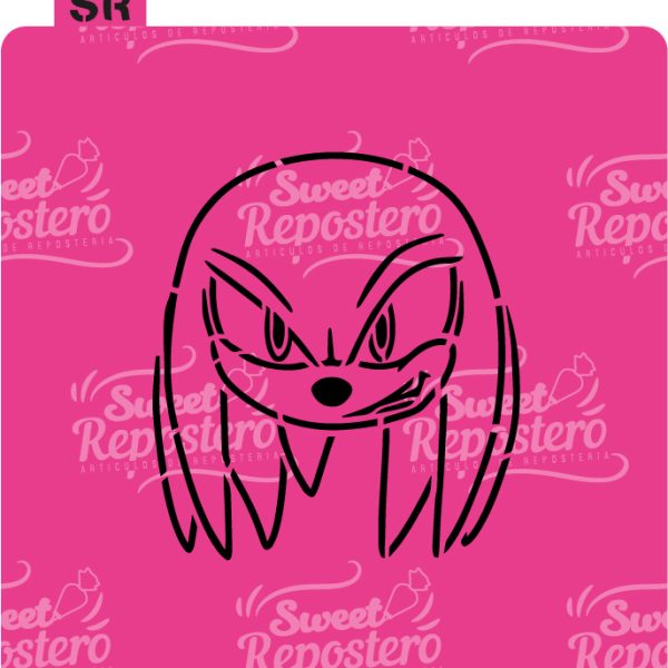Stencil PYO Sonic - Knuckles Carita