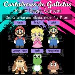Cortadores De Galleta Mario Bross Cartoon