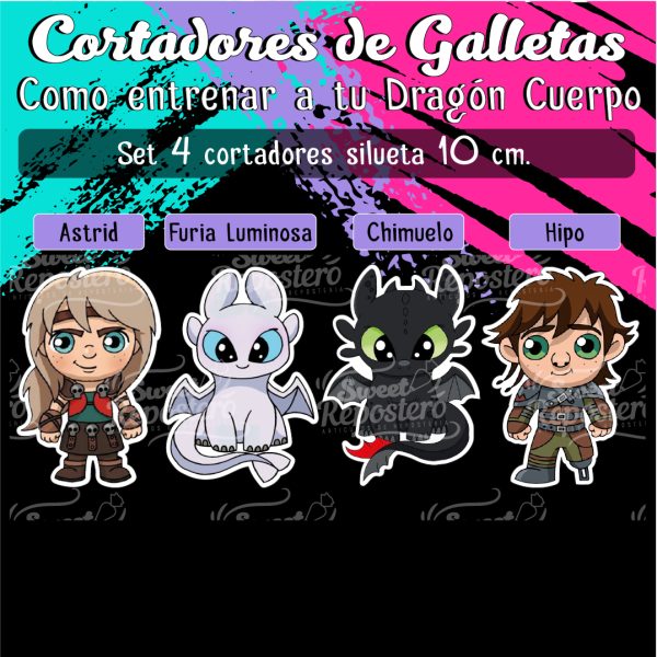 Cortadores De Galleta Como Entrenar a tu Dragon Cuerpo