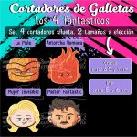 Cortadores De Galleta Los 4 Fantasticos